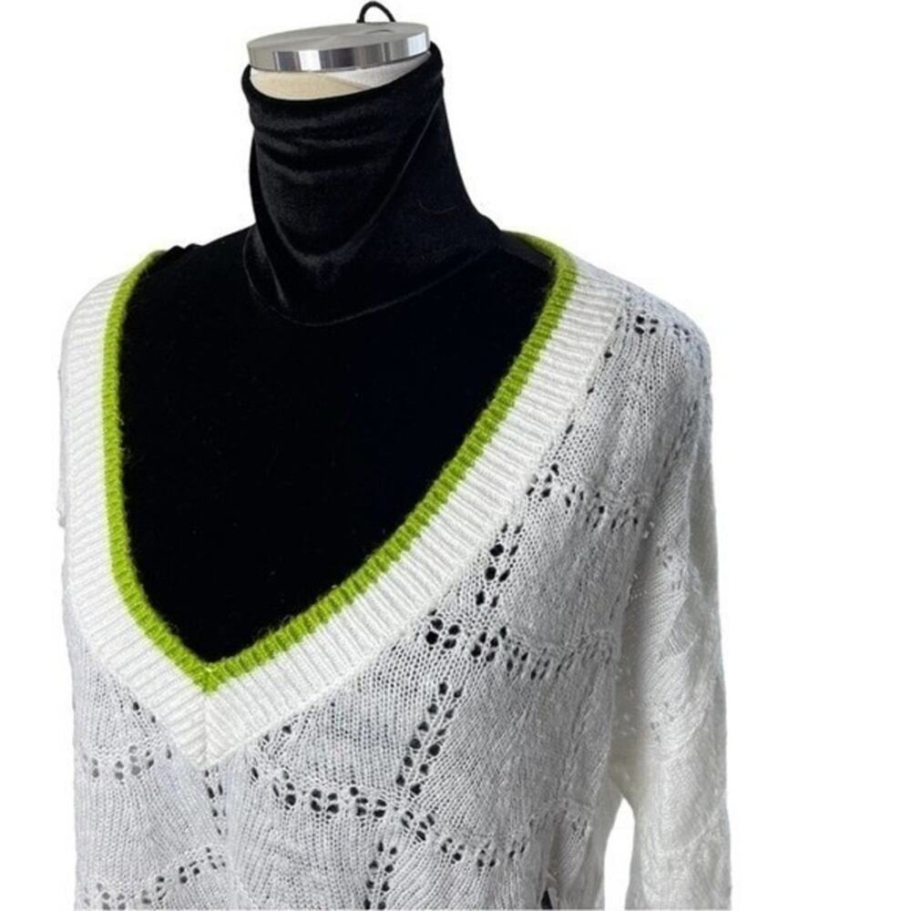 Elliot Preppy V-Neck Tennis Sweater, Academia, Distressed, Club, Old Money, S - Picture 5 of 10